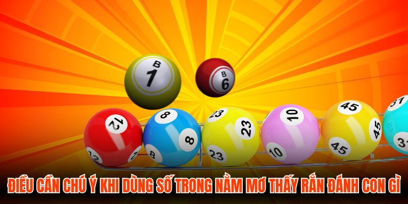 Điều cần chú ý khi dùng số trong nằm mơ thấy rắn đánh con gì